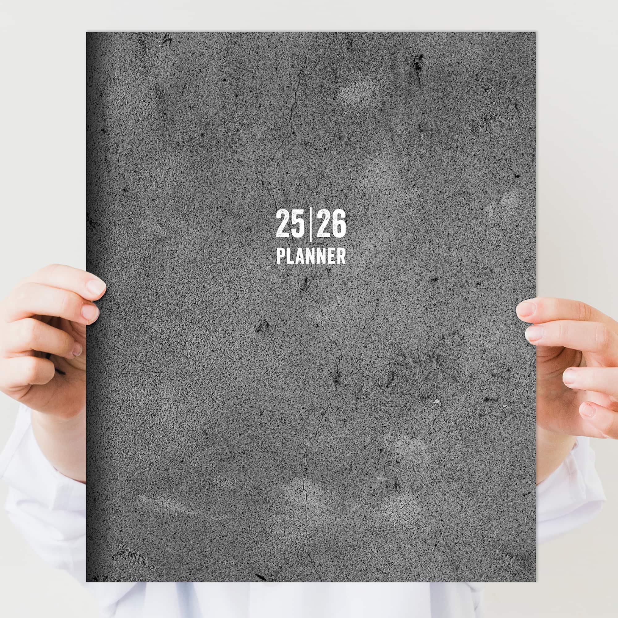 TF Publishing 2025-2026 Concrete Large Monthly Planner